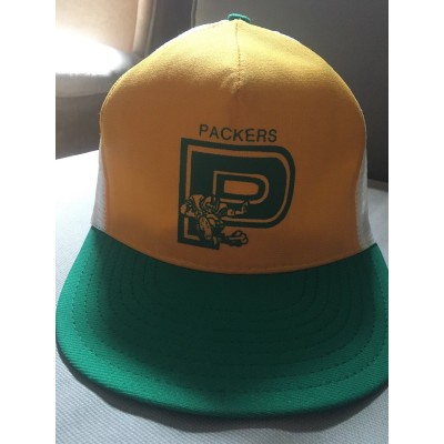 Vintage Green Bay Packers Trucker Hat Snapback Cap Mesh 80s  eb-64379899